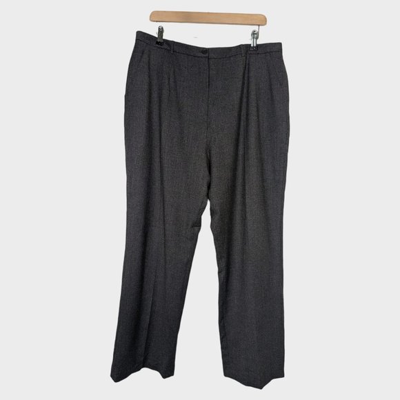 Cotswold Collection Pants - Cotswold Collection Wool Blend Half Lined Grey Trousers Size 22 Leg 29"